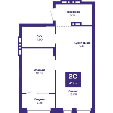 
  Продается 2-комн. квартира, 42.51 м², ЖК Базилик, дом 2
. Фото 1.