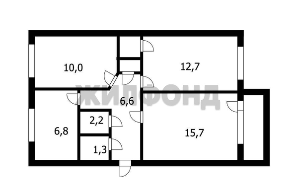 
  Продается 3-комн. квартира, 56.8 м², Потапова ул, д. 4
. Фото 23.