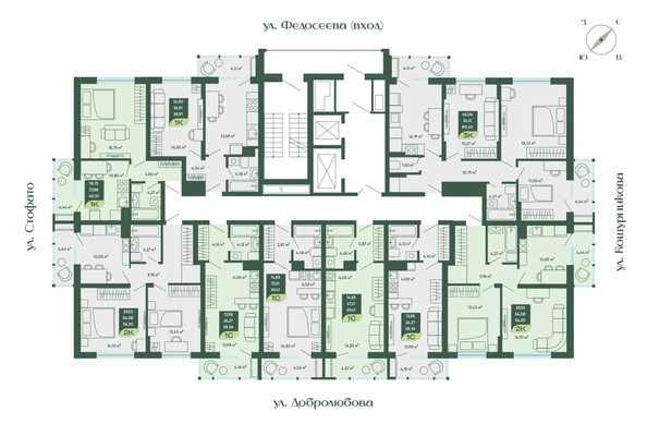 
  Продается студия, 28.36 м², ЖК Мичурин
. Фото 1.
