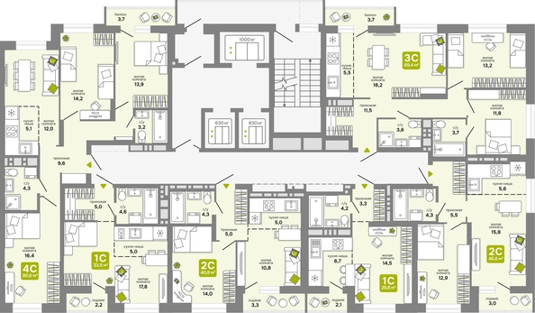 
  Продается студия, 33.5 м², ЖК Счастливый квартал, дом 2
. Фото 1.