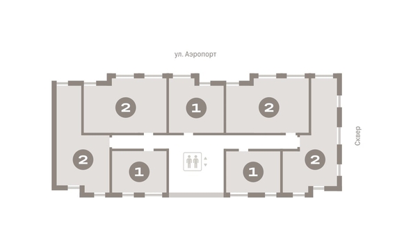 
  Продается 2-комн. квартира, 62.78 м², ЖК Авиатор, дом 3
. Фото 6.