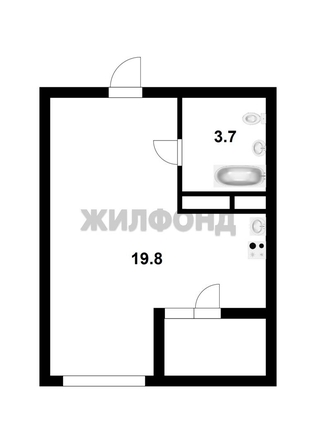 
  Продается студия, 23.5 м², ЖК Тайгинский парк, дом 1
. Фото 9.