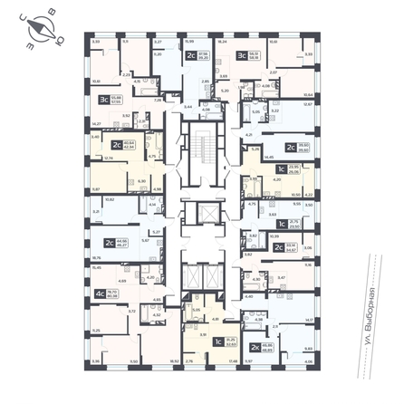 
  Продается 4-комн. квартира, 80.38 м², ЖК Астон. Геометрия, дом 4
. Фото 1.