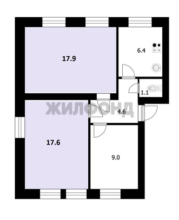 
  Продается комната, 35.5 м², Плахотного ул, д. 19
. Фото 15.