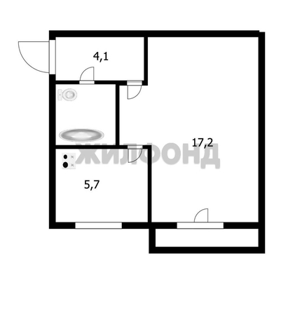 
  Продается 1-комн. квартира, 32.4 м², Пермитина ул, д. 8
. Фото 21.