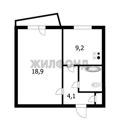 
  Продается 1-комн. квартира, 38 м², Курчатова ул, д. 11
. Фото 20.