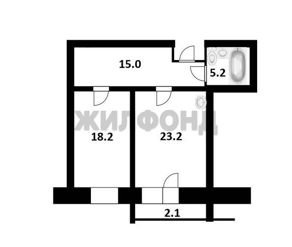 
  Продается 1-комн. квартира, 63.7 м², Семьи Шамшиных ул, д. 4
. Фото 9.