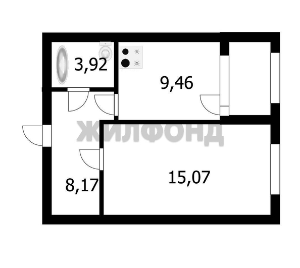 
  Продается 1-комн. квартира, 36.8 м², Кирова ул, д. 32
. Фото 20.