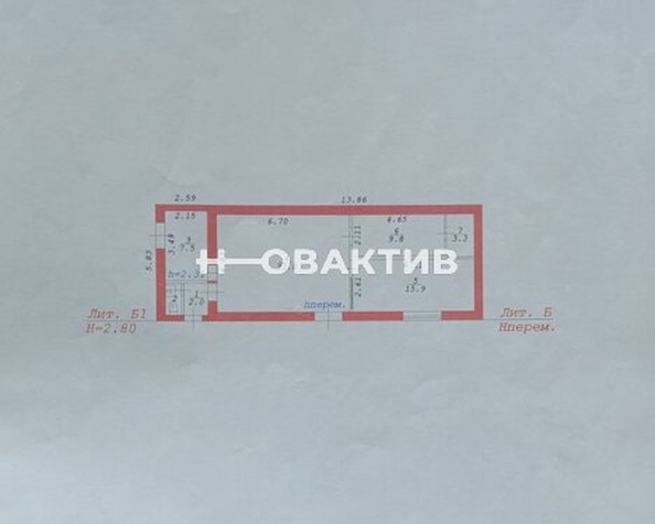 
  Продается универсальное помещение, 71.4 м², Красный пр-кт, д. 186А
. Фото 10.
