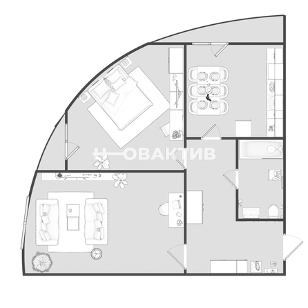
  Продается 2-комн. квартира, 72 м², ЖК Leo (лео)
. Фото 2.
