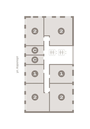 
  Продается 2-комн. квартира, 78.93 м², ЖК Авиатор, дом 3
. Фото 6.
