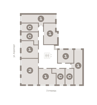 
  Продается 1-комн. квартира, 42.85 м², ЖК Авиатор, дом 3
. Фото 6.