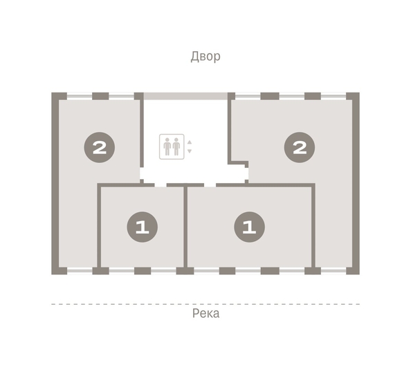 
  Продается 2-комн. квартира, 81.01 м², ЖК На Декабристов, дом 6-2
. Фото 16.