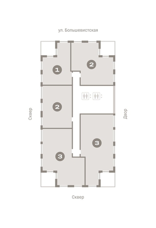 
  Продается 3-комн. квартира, 110.3 м², ЖК Европейский берег, дом 44
. Фото 1.