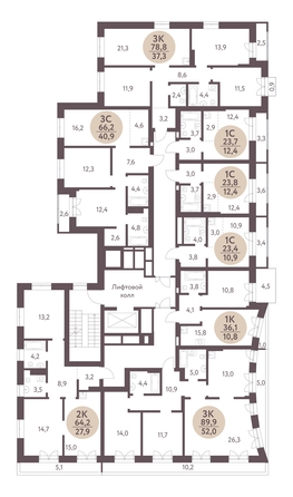
  Продается 3-комн. квартира, 89.9 м², ЖК Зеленый город, дом 1
. Фото 1.