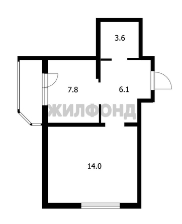 
  Продается 1-комн. квартира, 31.5 м², Дачная ул, д. 23/5
. Фото 11.