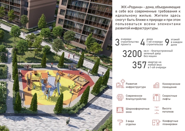 
  Продается 2-комн. квартира, 39.3 м², ЖК Родина, дом 4
. Фото 7.