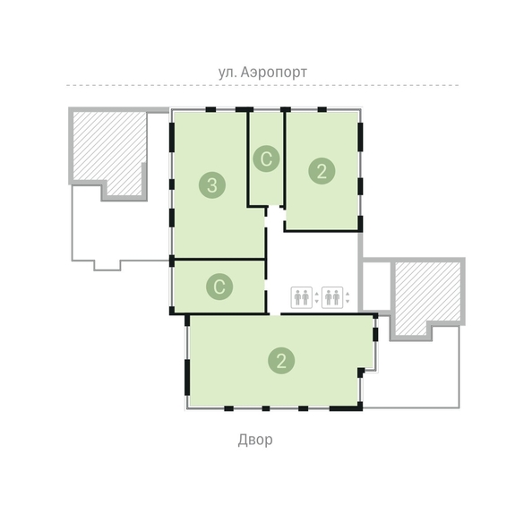 
  Продается 1-комн. квартира, 54.7 м², ЖК Авиатор, дом 1-2
. Фото 9.