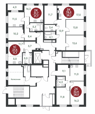 
  Продается 2-комн. квартира, 51.7 м², ЖК Скандинавские кварталы, дом 1
. Фото 1.