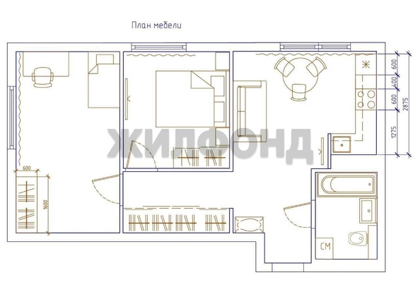 
  Продается 2-комн. квартира, 53.9 м², Кирова ул, д. 236
. Фото 21.