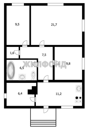 
  Продается дом, 74.2 м², рабочий поселок Коченево
. Фото 22.