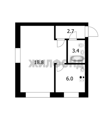 
  Продается 1-комн. квартира, 30.9 м², Кирова ул, д. 317
. Фото 9.