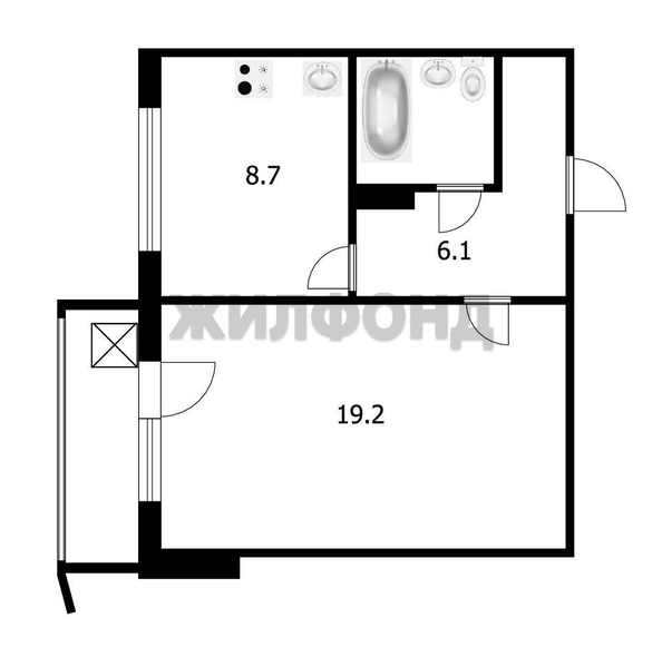 
  Продается 1-комн. квартира, 37.6 м², Волочаевская ул, д. 53
. Фото 11.