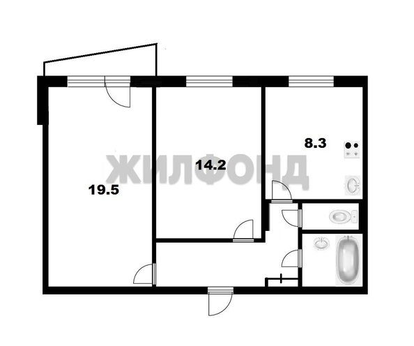 
  Продается 2-комн. квартира, 54.9 м², Красная Сибирь ул, д. 118
. Фото 1.