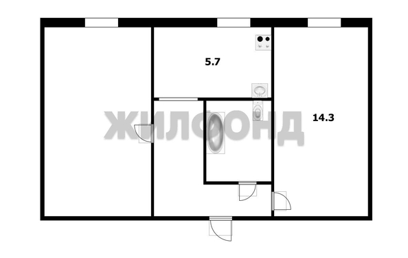 
  Продается комната, 30.2 м², Красина ул, д. 47/2
. Фото 8.