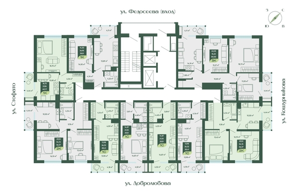
  Продается студия, 29.51 м², ЖК Мичурин
. Фото 1.