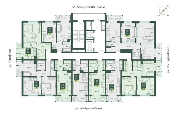 
  Продается студия, 31.77 м², ЖК Мичурин
. Фото 1.