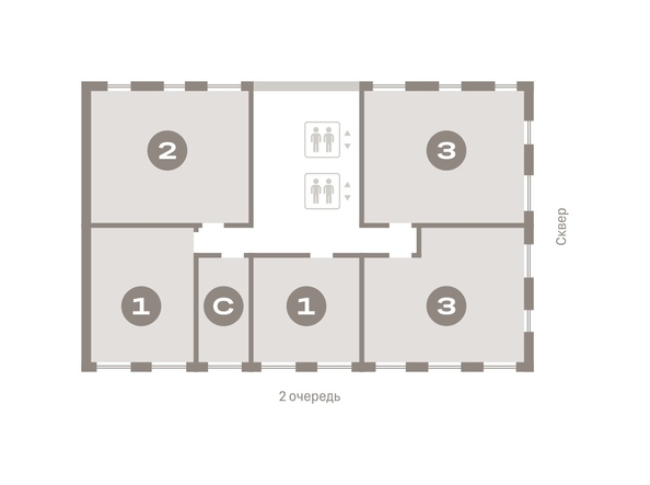 
  Продается 2-комн. квартира, 78.29 м², ЖК Авиатор, дом 3
. Фото 6.