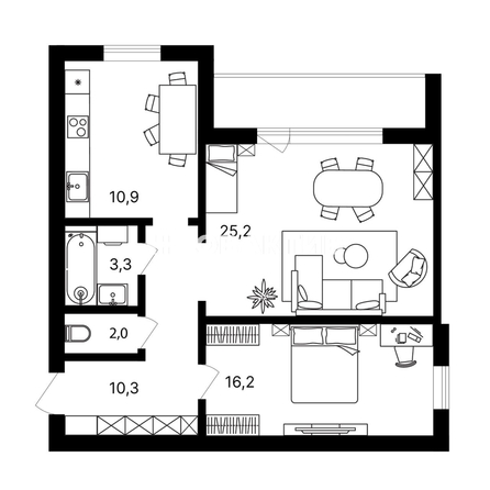 
  Продается 2-комн. квартира, 67.9 м², Сибревкома ул, д. 7/1
. Фото 37.