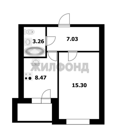
  Продается 1-комн. квартира, 34.5 м², Рассветная ул, д. 4
. Фото 8.