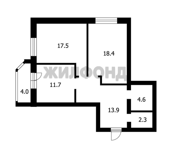 
  Продается 2-комн. квартира, 68.4 м², Рассветная ул, д. 6
. Фото 11.