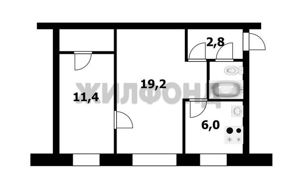 
  Продается 2-комн. квартира, 44.8 м², Гоголя ул, д. 47
. Фото 17.