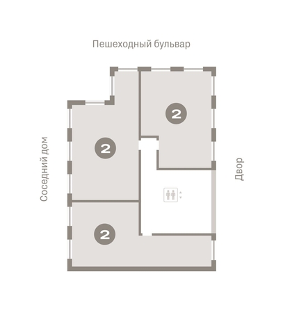 
  Продается 2-комн. квартира, 79.72 м², ЖК Пшеница, дом 2.1
. Фото 1.