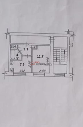 
  Продается 1-комн. квартира, 26.5 м², Петухова ул, д. 55
. Фото 2.