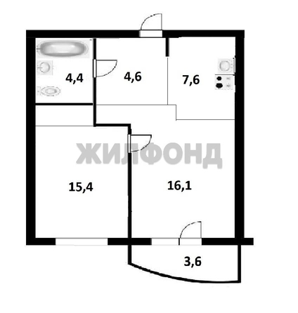 
  Продается 2-комн. квартира, 48.1 м², ЖК Заельцовский New
. Фото 30.