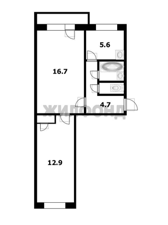 
  Продается 2-комн. квартира, 44.2 м², Авиастроителей ул, д. 39/1
. Фото 14.