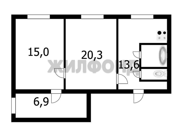 
  Продается 3-комн. квартира, 61 м², Лапина ул, д. 3
. Фото 20.