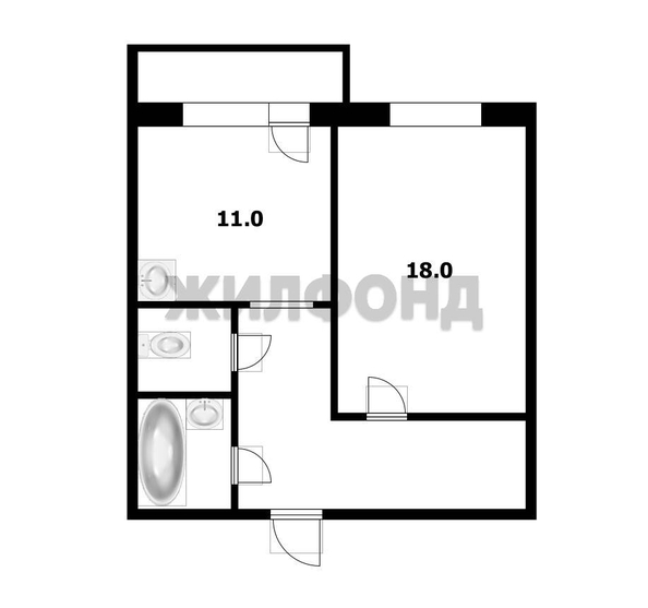
  Продается 1-комн. квартира, 32.3 м², В. Высоцкого ул, д. 50
. Фото 17.