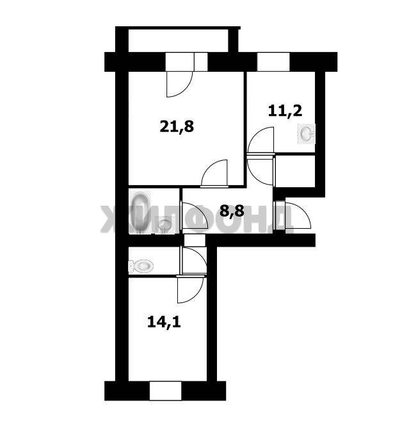 
  Продается 2-комн. квартира, 64.7 м², Плахотного ул, д. 72/1
. Фото 26.