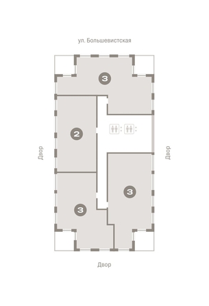
  Продается 3-комн. квартира, 121.5 м², ЖК Европейский берег, дом 44
. Фото 1.