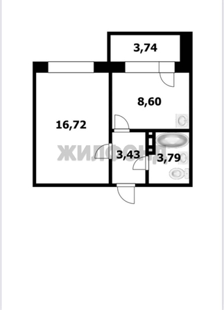 
  Продается 1-комн. квартира, 32.5 м², Сибиряков-Гвардейцев ул, д. 64/3
. Фото 7.
