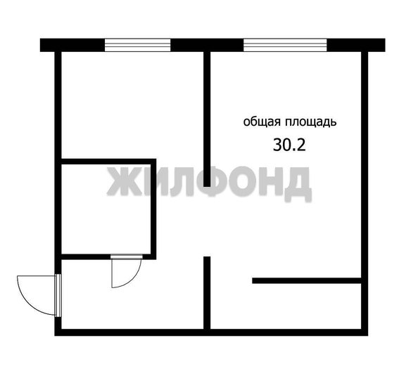 
  Продается 1-комн. квартира 30.2 м². Фото 5.