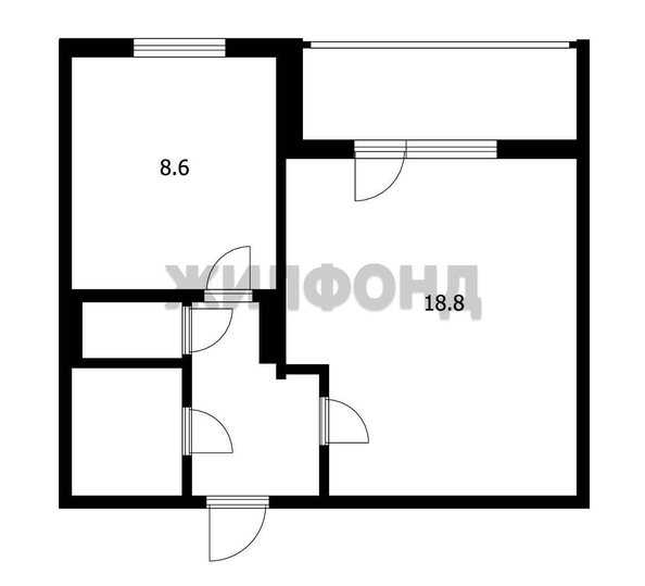 
  Продается 1-комн. квартира, 34.2 м², Виктора Уса ул, д. 3
. Фото 7.