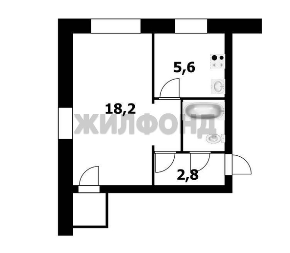 
  Продается 1-комн. квартира, 31 м², Новогодняя ул, д. 11
. Фото 10.