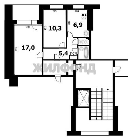
  Продается 2-комн. квартира, 43.7 м², Комсомольская ул, д. 3
. Фото 23.