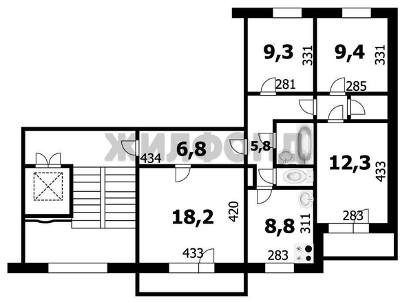 
  Продается 4-комн. квартира, 76.7 м², Карла Либкнехта ул, д. 94
. Фото 14.